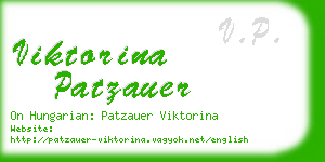 viktorina patzauer business card